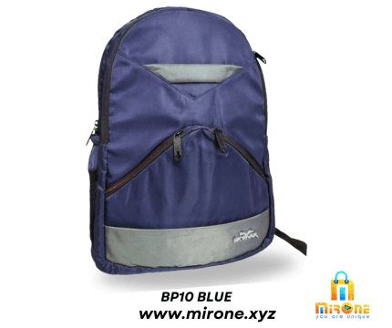 blue water-resistant 17.6 backpack