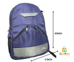 blue water-resistant 17.6 backpack