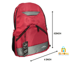 red water-resistant backpack 16 inch