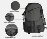 black water resistant laptop bag 17.6