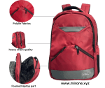 red water-resistant backpack 16 inch