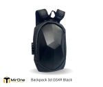 black gsxr 3d motorcycle backpack