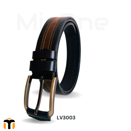 valentino mid coffee leather belt