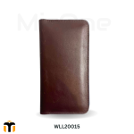 chocolate inner blue long wallet