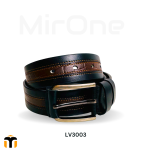 valentino mid coffee leather belt