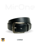 genuine black leather belt lv3012