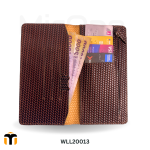 chocolate mate leather wallet