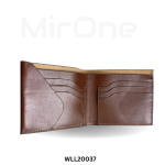 Genuine Leather Short Wallet Victoire Bifold WLL20037 - Image 2