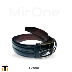 genuine black leather belt lv3010