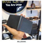 Genuine Leather Short Wallet Ford Grained WLL20040 - Image 3