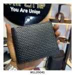 Genuine Leather Short Wallet Goyard Canvas WLL20041 - Image 3