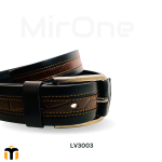 valentino mid coffee leather belt