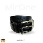 genuine black leather belt lv3012