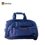 blue 20-inch water-resistant trolley bag