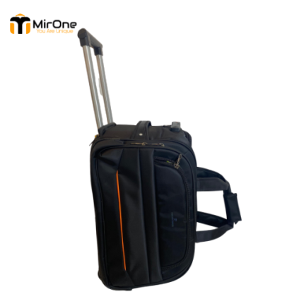 black water-resistant 20-inch travel bag