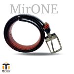 Genuine Leather Belt Gancini Duel Tone Black LV3024 - Image 6