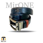 Genuine Leather Belt Gancini Duel Tone Black LV3024 - Image 7