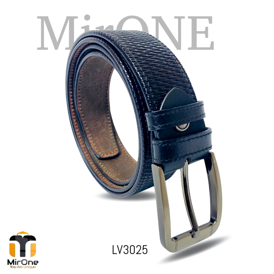 A New Design_1742450059135 Genuine Leather Belt polo rome Black LV3025 - Image 1
