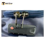 blue 20-inch water-resistant trolley bag