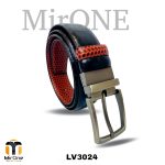 Genuine Leather Belt Gancini Duel Tone Black LV3024