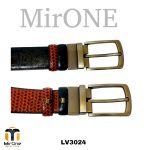 Genuine Leather Belt Gancini Duel Tone Black LV3024 - Image 4