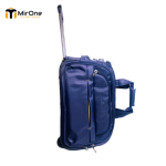 blue 20-inch water-resistant trolley bag