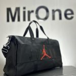 black 2-compartment travel bag
