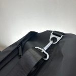 black 2-compartment travel bag