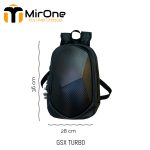 black 140 degree biker backpack