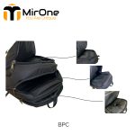 black water resistant trolley backpack