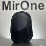 black 140 degree biker backpack