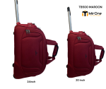 20 inch maroon trolley bag bd