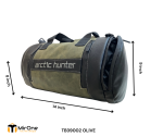 olive water resistant travel bag 14-inch