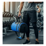 blue water-resistant 18 inch bag