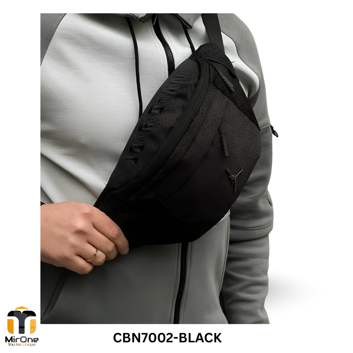 WS1003 (83) j-jacquard crossbody bag cbn7002-black durable and organized - Image 1