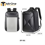 black hardshell gaming laptop backpack