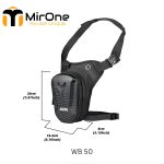 motowolf eva hard shell leg bag