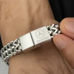 Mercedes Benz 2025 Stainless Steel Men’s Bracele 9033 - Image 5