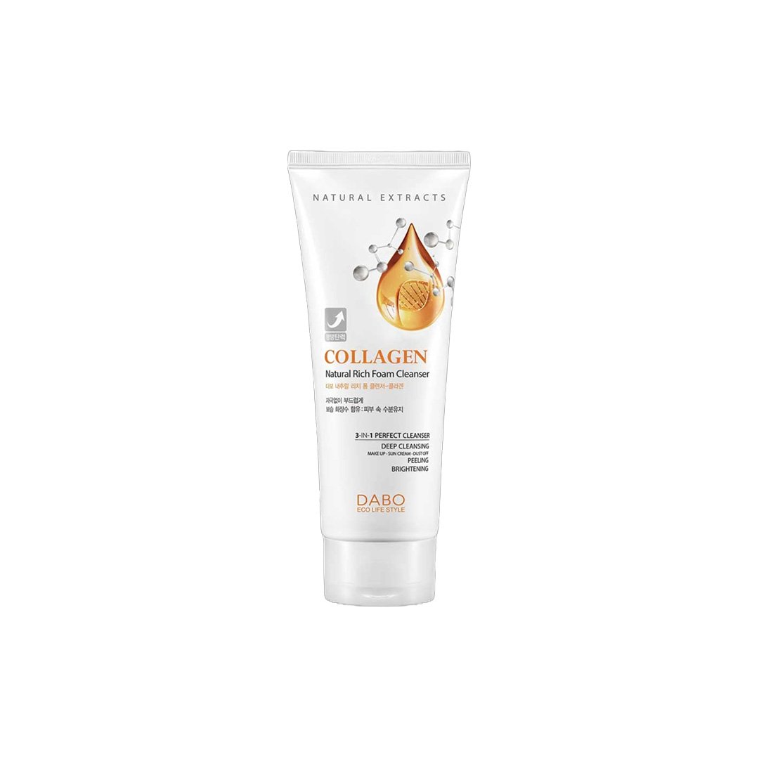 Dabo-Natural-Rich-Foam-Cleanser-Collagen-180-ml-6 Dabo Natural Rich Foam Cleanser Collagen 180 ml - Image 1