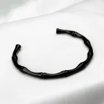 Stainless Steel Bamboo Twist Bracelet 9032 - Image 3