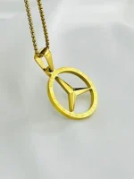 100% Stainless Steel Mercedes Benz Emblem Pendant Reversable9002 - Image 3