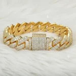 Metal, Stone, Alloy, Steel, Stainless Steel Cubic Zirconia, Diamond, Crystal Platinum, Rhodium, Sterling Silver Bracelet 9037 - Image 4