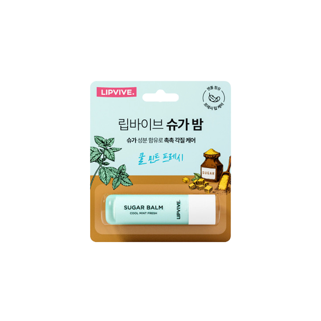 Lipvive-Sugar-Balm-Cool-Mint-Fresh-4-2 Lipvive Sugar Balm – Cool Mint Fresh 4.8g - Image 1