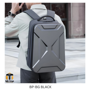 black hardshell gaming laptop backpack