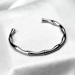 Stainless Steel Bamboo Twist Bracelet 9032 - Image 2