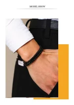 Retro Link Titanium Bracelet 9038 - Image 6