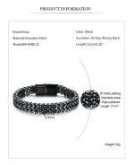 Retro Link Titanium Bracelet 9038 - Image 7