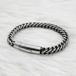American Retro Round Grinding Chain Link Raptor Bracelet 9031
