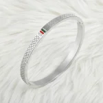 steel infinity link bracelet 9041 - Image 2