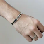 Allah Hu Cuff Stainless Steel Bracelet 9044 - Image 5